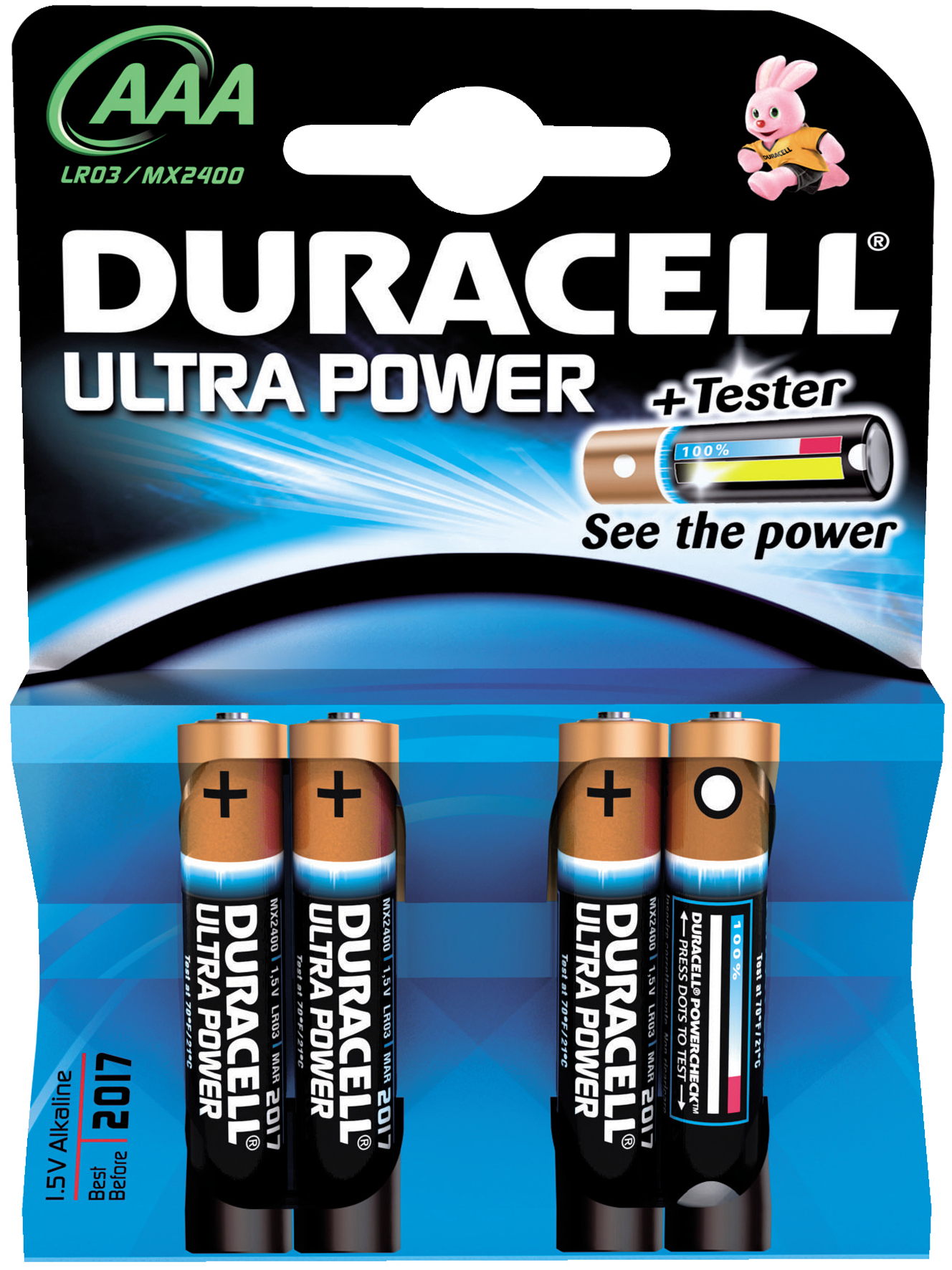 AA-batterier 4-pk, Svanenmärkta, Duracell Plus